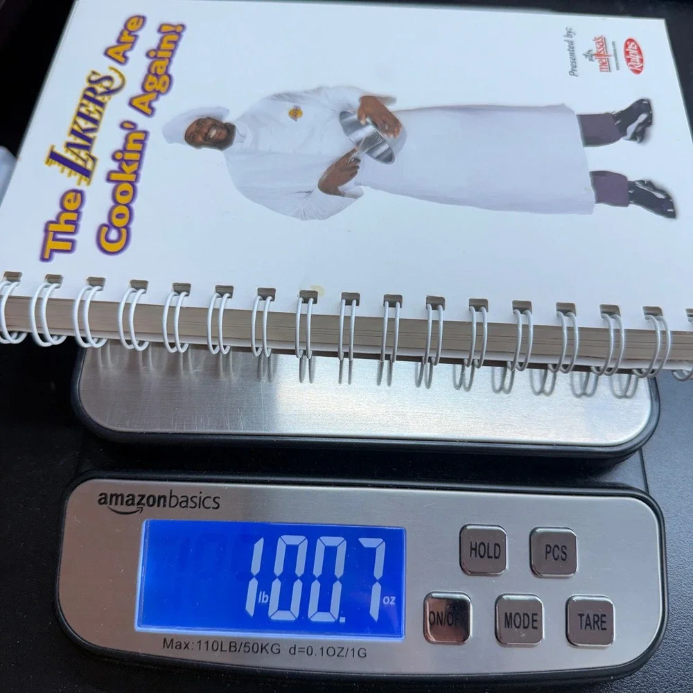 Los Angeles Lakers Are Cookin Again Cookbook 2001 Shaq Phil Jackson NBA Rare